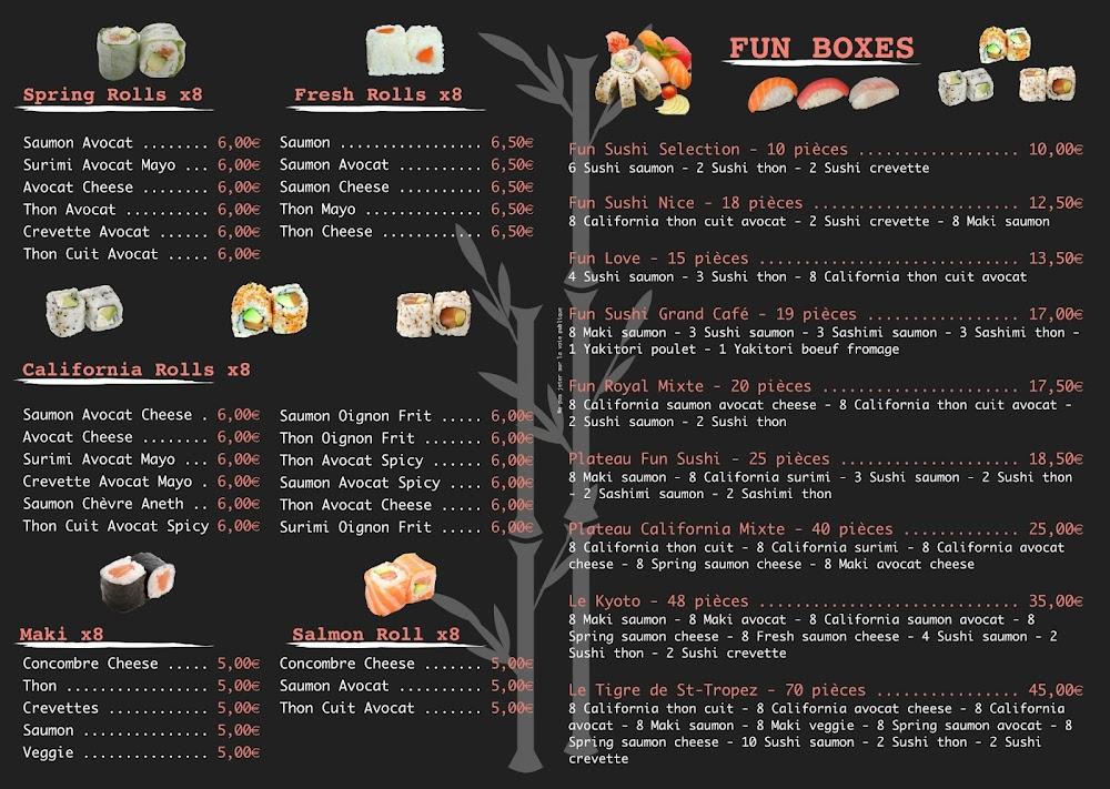 Fun Sushi Nice - Menu Image 2